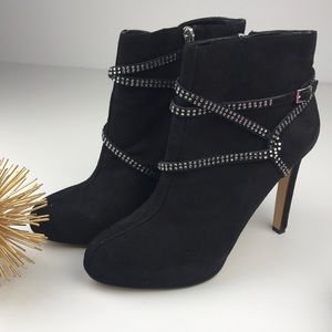 Vince Camuto Black suede ankle boots size 8.5